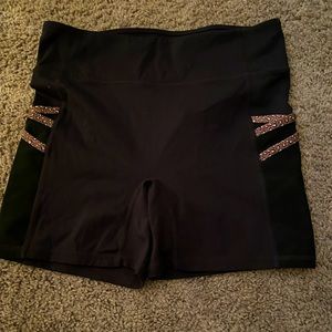 Fabletics black bike shorts